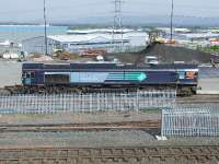 66410 at WH Malcolm in Elderslie to collect freight for transit to Grangemouth<br><br>[Graham Morgan 04/05/2007]