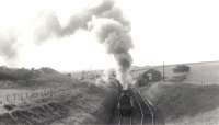 A photograph that has recently come into my possession. On the back it simply reads 'Hollybush, G&SWR'. Any information about exact location, date, locomotive, etc. gratefully received. Graham Morgan <br><br>[Graham Morgan Collection //]