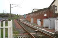 View north from Princes Street level crossing over Ardrossan Town station in May 2007.<br><br>[John Furnevel 17/05/2007]