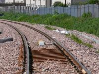 Looking NW at the former station at Causewayhead. Closer view of safety equipment.<br><br>[Brian Forbes 21/05/2007]