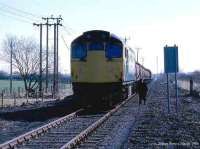 Freight at Manor Powis in March 1986.<br><br>[Mark Dufton /03/1986]