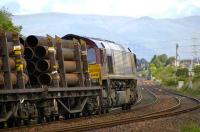 66030 with the Mossend - Aberdeen (Laurencekirk) pipes having just passed Carmuirs West.<br><br>[Bill Roberton 25/05/2007]