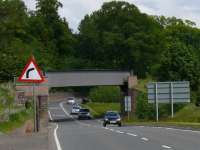 Bridge to the north east of Woodside station crossing the A94. This carried the Strathmore Line north to Coupar Angus.<br><br>[Brian Forbes 27/05/2007]