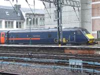 DVT 82219 Duke of Edinburgh sitting at Platform 1 in the pouring rain<br><br>[Graham Morgan 19/05/2007]