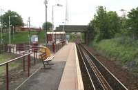 View east from the platform at Hawkhead on 20 May 2007. The original station stood on the other side of the bridge carrying Hawkhead Road.<br><br>[John Furnevel 20/05/2007]