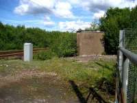 The remains of Ardmore West box in May 2007. Built along with the yard between here and Ardmore East during WW2 to assist with traffic using No 1 Military Port at Faslane. <br><br>[John McIntyre 28/05/2007]