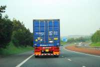 My other truck is a train. Eastbound heading for Junction 2 on the M8. The joys of being a passenger, with camera.<br><br>[Ewan Crawford 08/06/2007]