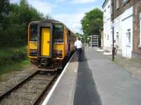 Shrewsbury bound train at Builth Road on 2 June.  <br><br>[John McIntyre 2/06/2007]