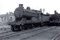 Taken at Princes Pier shed by photographer Brian Hilton, this shows 54468 with open smokebox door and cover on chimney alongside 56165. Photo taken on 2nd August 1958<br><br>[Graham Morgan collection 2/08/1958]