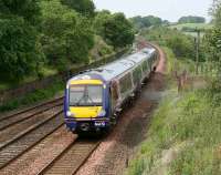 Edinburgh - Glasgow shuttle approaching Manuel on 7 July. <br><br>[John Furnevel /07/2007]