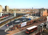 Artist's impression of the new Brighton Yard entrance to Clapham Junction station. <br><br>[Network Rail /02/2011]