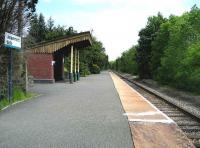 View north along the patform at Llangammarch Wells in May 2007.<br><br>[John McIntyre /05/2007]