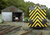 Ex-Texaco, Granton, diesel shunting locomotive on display at the Scottish Bus Museum at the former RNAD Lathalmond. June 2007.<br><br>[Bill Roberton /06/2007]