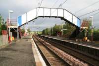 Platform view west at Paisley St James on 20 May 2007, looking towards Bishopton.<br><br>[John Furnevel 20/05/2007]