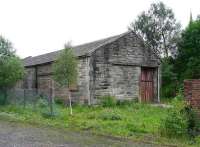 The former goods shed at West Calder in June 2007.<br><br>[John Furnevel 21/06/2007]