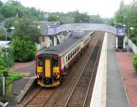 A Waverley - Glasgow Central service runs into West Calder on 21 June 2007.<br><br>[John Furnevel 21/06/2007]