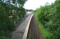 View south over Dunlop station from the roadbridge on 17 June 2007.<br><br>[John Furnevel 17/06/2007]