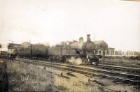 Fraserburgh - Aberdeen train leaving Fraserburgh. G.N.S.R. 4.4.0 6829.<br><br>[G H Robin collection by courtesy of the Mitchell Library, Glasgow //1945]