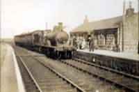 Up passenger entering Lonmay. G.N.S.R. 4.4.0 6824.<br><br>[G H Robin collection by courtesy of the Mitchell Library, Glasgow //1945]