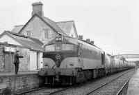 A freight arriving at Ennis station, County Clare, in 1988.<br><br>[Bill Roberton //1988]