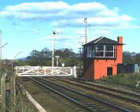 The former signal box at Forteviot. The box closed in 1985.<br><br>[Bill Roberton //]