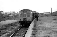 View south from the goods platform at Fraserburgh on 01 June 1974.<br><br>[John McIntyre 01/06/1974]