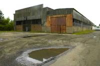 The old Bathgate shed on 10 July. The shed carried code 64F from construction in 1954 to closure in 1966. It will eventually make way for the new Bathgate station and car park. <br><br>[Bill Roberton 10/07/2007]