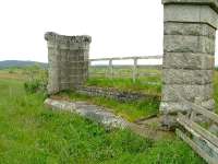Closer view of one of the viaduct abutments<br><br>[John Gray 13/07/2007]