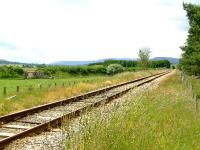 Looking towards Boat of Garten with the embankment of the former GNSR line curving in from the left. Photo taken from an occupational crossing.<br><br>[John Gray 13/07/2007]