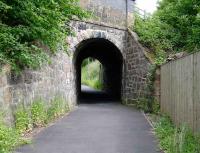 Bridge on the former line to Auchmuty off the Leslie branch passing under the A92 near Cadham. May 2007.<br><br>[David Panton 24/05/2007]