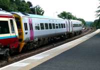 Alphaline 158782 with an SPT 170 calls at Kirkcaldy with an Aberdeen-Edinburgh express.<br><br>[Brian Forbes 17/07/2007]