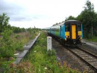 Colne - Blackpool South train arrives at Rose Grove on 30 June.<br><br>[John McIntyre 30/06/2007]