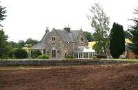 The former Madderty station between Perth and Crieff in July 2007 following conversion to private residential accommodation. View is south east from the roadside. <br><br>[John Furnevel 12/07/2007]