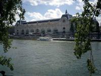 <B>Musee d'Orsay</B> on left bank of the Seine - former Orsay Station of the Paris Orleans Railway serving Orleans, Nantes, Bordeaux and Toulouse. Stone lettering on building shows the main stations it served.<br><br>[Alistair MacKenzie 19/07/2007]