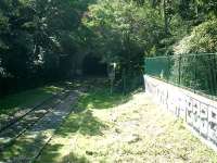 Petite Ceinture Railway, ran round periphery of Paris with branches to main stations. Photo in Parc des Buttes Chaumant showing view S from site of station Bellevilles Villette, with entrance to Mentilemontant Tunnel.<br><br>[Alistair MacKenzie 19/07/2007]