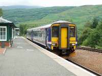 156496 arrives at Crianlarich and awaits the train from Oban. <br><br>[John Gray 20/07/2007]