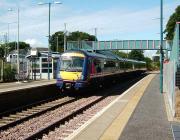 As a result of the Forth Bridge closure 170460 leaves Dalgety Bay on a <I>true</I> Fife Circle service on 23 July - next stop Rosyth.<br><br>[David Panton 23/07/2007]