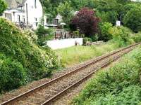 This is where Clachnaharry Station (closed 1913) used to be. It is now the beer garden of a pub.<br><br>[John Gray 23/07/2007]