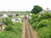 A view of the Clachnaharry swing bridge from the footbridge at the site of the former station.<br><br>[John Gray 23/07/2007]