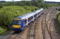 Westbound 170460 crosses Inverkeithing East Junction on 29 July.  <br><br>[Bill Roberton 29/07/2007]