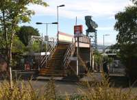 Early Sunday morning sunshine over Cartsdyke station on 29 July. View north towards the Clyde.<br><br>[John Furnevel 29/07/2007]