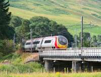 Euston bound Pendolino crossing the Clyde at Lamington on 31 July.<br><br>[John Furnevel 31/07/2007]