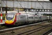 Glasgow - Euston Pendolino calls at Lancaster on 14 July.<br><br>[Bill Roberton 14/07/2007]