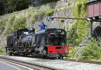 Ex SAR NG class 143 taking water at Caernarfon on the Welsh Highland Railway on 14 July 2007.<br><br>[Bill Roberton 14/07/2007]