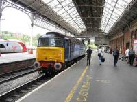 DRS class 47 no 47501 creates a bit of a stir at Preston<br><br>[Michael Gibb 03/08/2007]