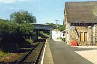 Golspie looking north 1989. Since the photograph was taken the station building has been sold and rennovated.<br><br>[Ewan Crawford //1989]