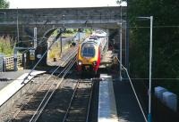 A northbound Voyager runs into Alnmouth station on the ECML in August 2007.<br><br>[John Furnevel 16/08/2007]