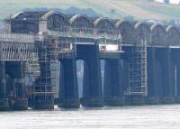 Superstructure of the High Girders being renovated. 14.08.07. The supports look longer as it is neap tide.<br><br>[Brian Forbes 14/08/2007]