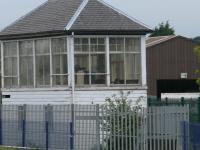 West view of redundant Rosyth Dockyard cabin. <br><br>[Brian Forbes 12/06/2007]