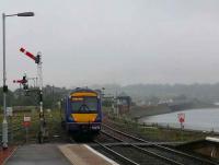 Ten Down, the 1406 to Glasgow leaves the southbound platform at Montrose.<br><br>[Brian Forbes 14/08/2007]